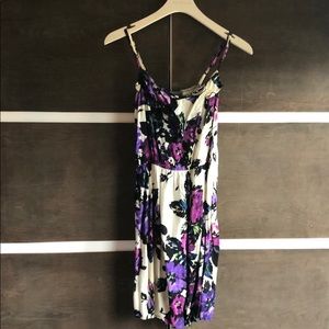 Purple floral dress